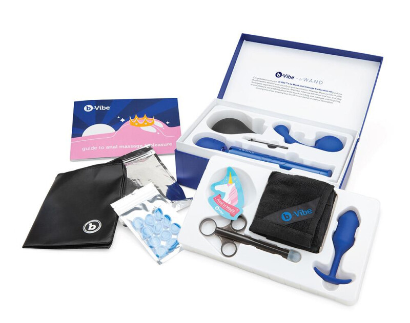 Набір секс-іграшок b-Vibe Anal Massage And Education Set, синій, 9 предметів - Изображение 4