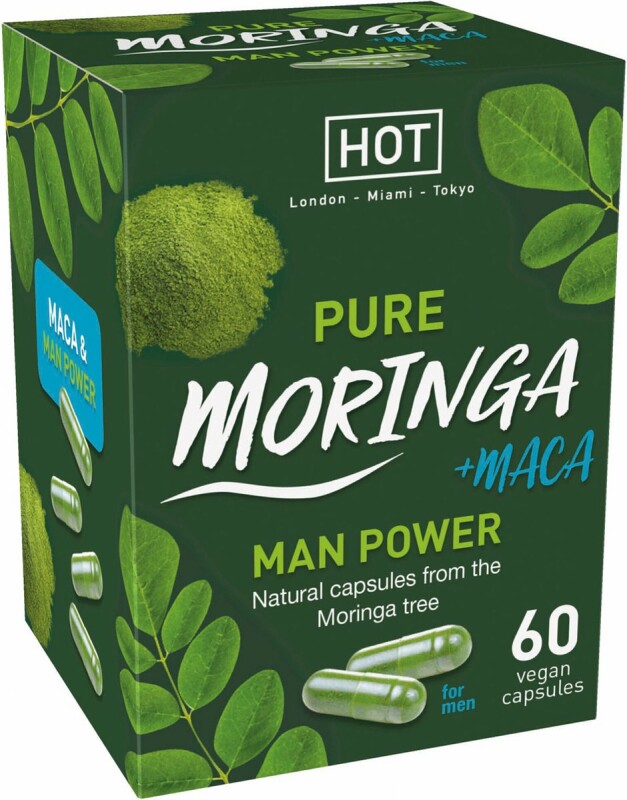 Капсули для посилення потенції HOT Premium Moringa чоловічі, 60 шт - Изображение 1