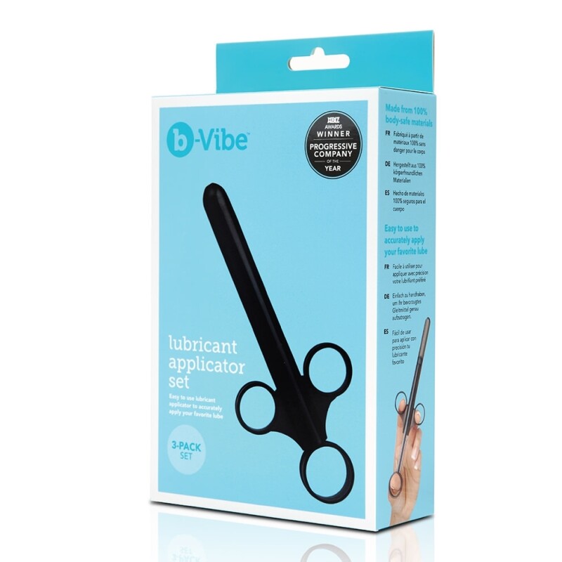 Набір аплікаторів для змащення B-Vibe, чорні, 3 шт. - Изображение 1