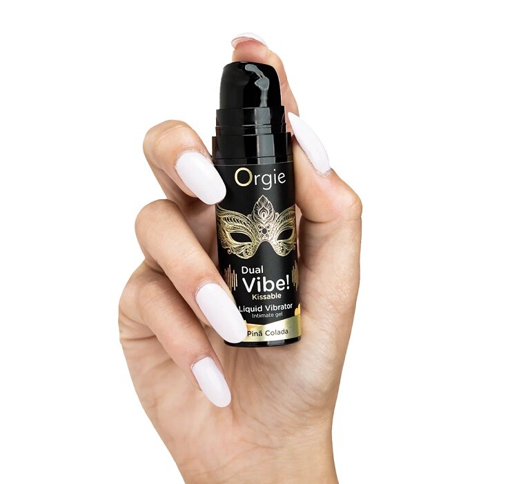 Рідкий вібратор Orgie Dual Vibe!, зі смаком коктейлю Піна колада, 15 мл - Зображення 1