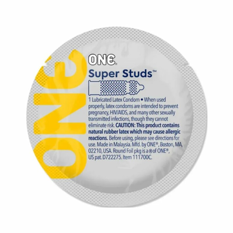 Презервативи латексні One Super Studs з точковим рельєфом, 5 шт