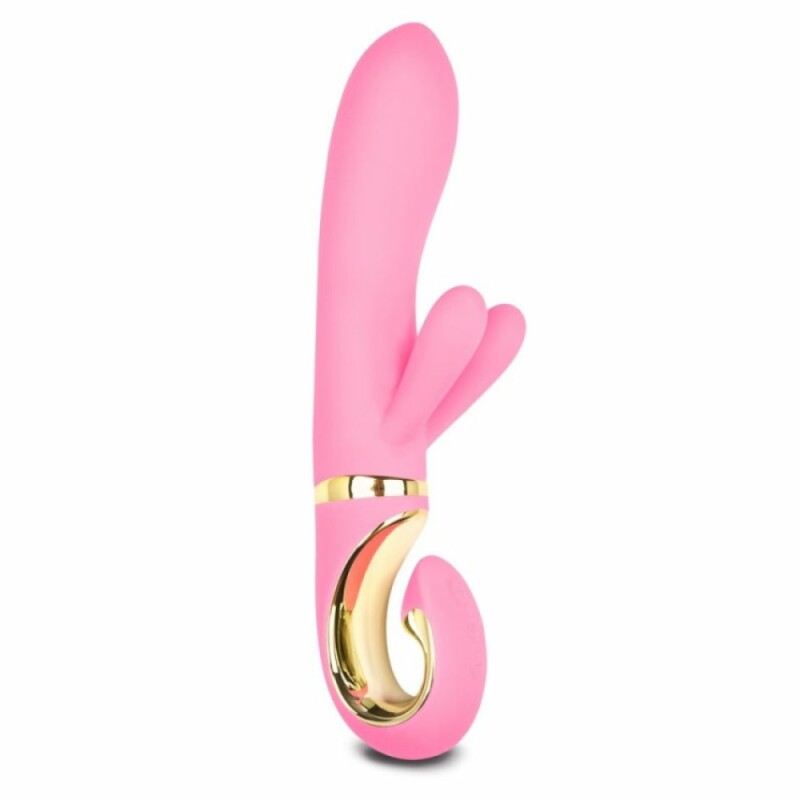 Вібратор-кролик G-Vibe з силікону, рожевий, 22 см х 3.5 см