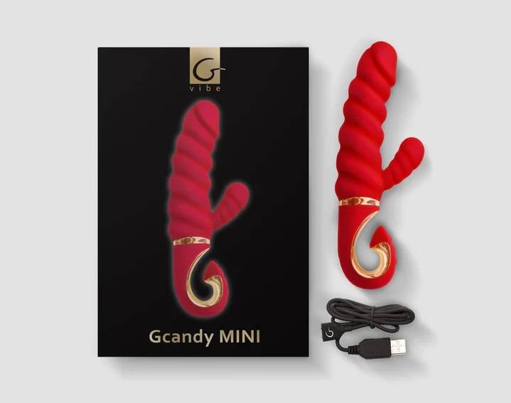 Вібратор-кролик рельєфний Gcandy Mini Chili червоний, 19 х 3.5 см - Изображение 3