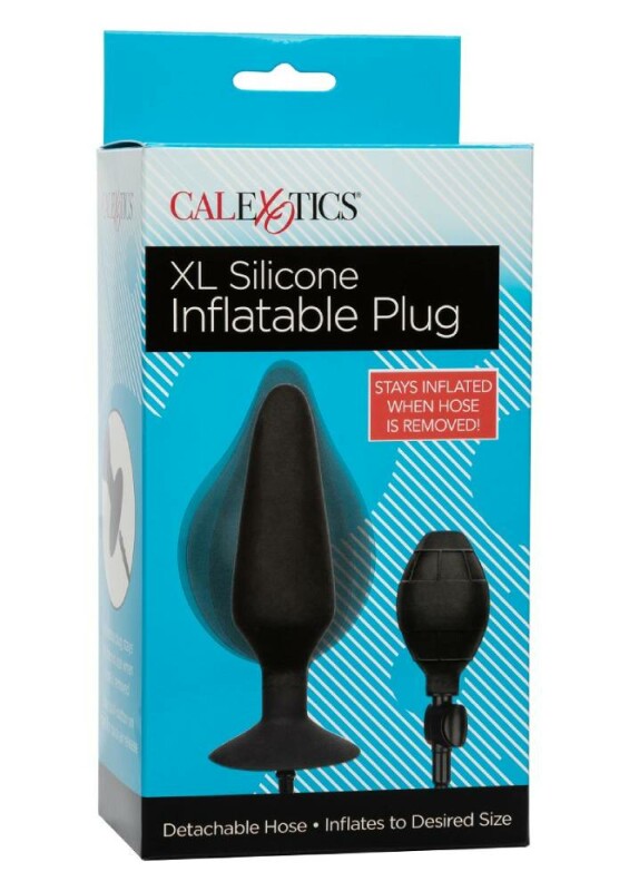 Анальна пробка з накачуванням XL CalExotics чорна, 16 х 4.5 см - Зображення 1