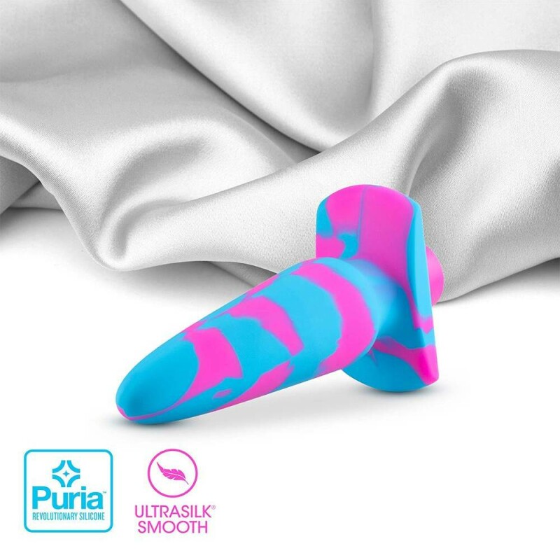Анальна пробка з вібрацією Blush Avant рожево-блакитна, 12.7 х 3.1 см - Зображення 4