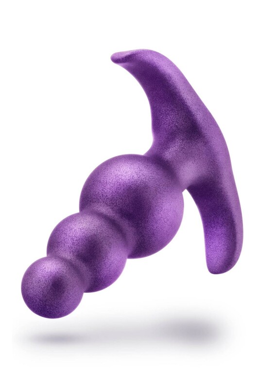 Анальна пробка Blush Anal Adventures рельєфна, фіолетова, 7.6 х 2.5 см - Изображение 3