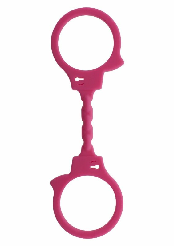 Наручники еластичні Toy Joy Stretchy Fun Cuffs рожеві, 25 х 6 см