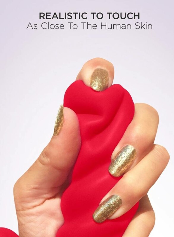 Вібратор-кролик рельєфний Gcandy Mini Chili червоний, 19 х 3.5 см - Изображение 5