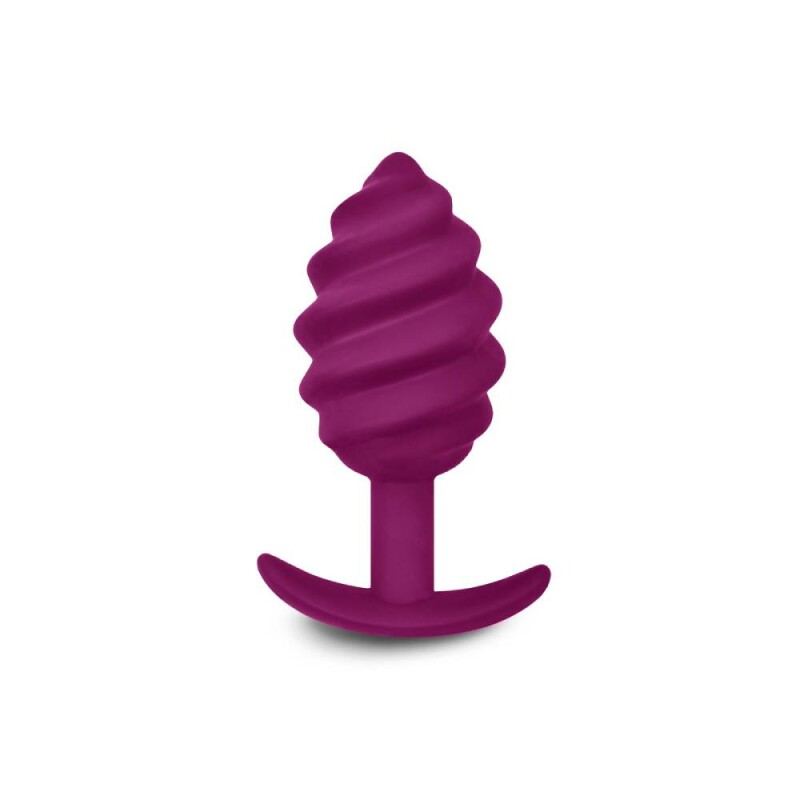 Анальна пробка рельєфна Gvibe Gplug Twist 2 фуксія, 10.5 х 3.9 см - Зображення 1