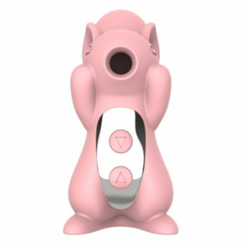 Вакуумний стимулятор клітора Sweet Em Sneaky Squirrel рожевий, з вібрацією, 10.5 х 8.9 см - Изображение 3