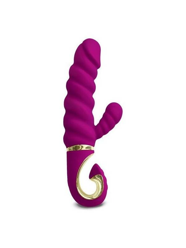 Вібратор-кролик рельєфний Gcandy Sweet Raspberry фуксія, 22 х 4.5 см - Зображення 2
