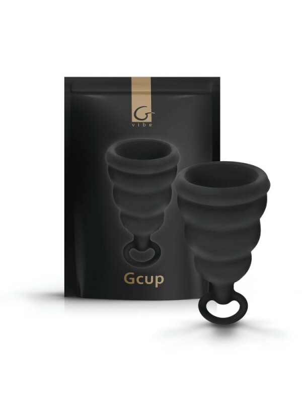 Менструальна чаша Gcup Gvibe, S, чорна, 6 х 3.5 см