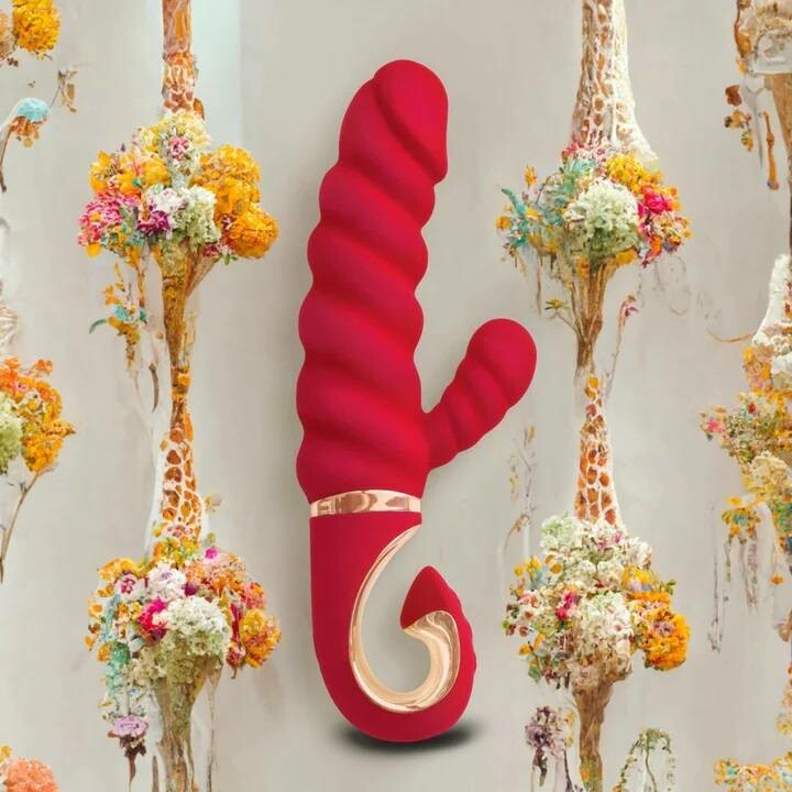 Вібратор-кролик рельєфний Gcandy Mini Chili червоний, 19 х 3.5 см - Изображение 6