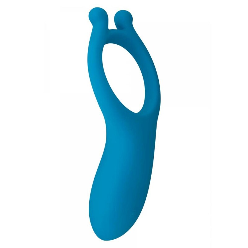 Ерекційне кільце з вібрацією Toy Joy синє, 11 х 5.5 см - Изображение 1