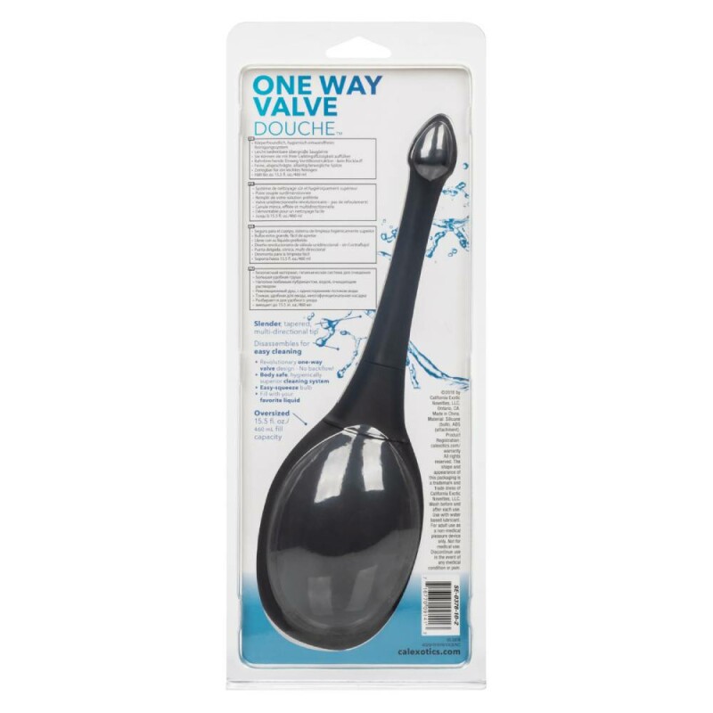 Анальний душ One Way Valve CalExotics чорний, 29.7 х 2.5 см - Изображение 2