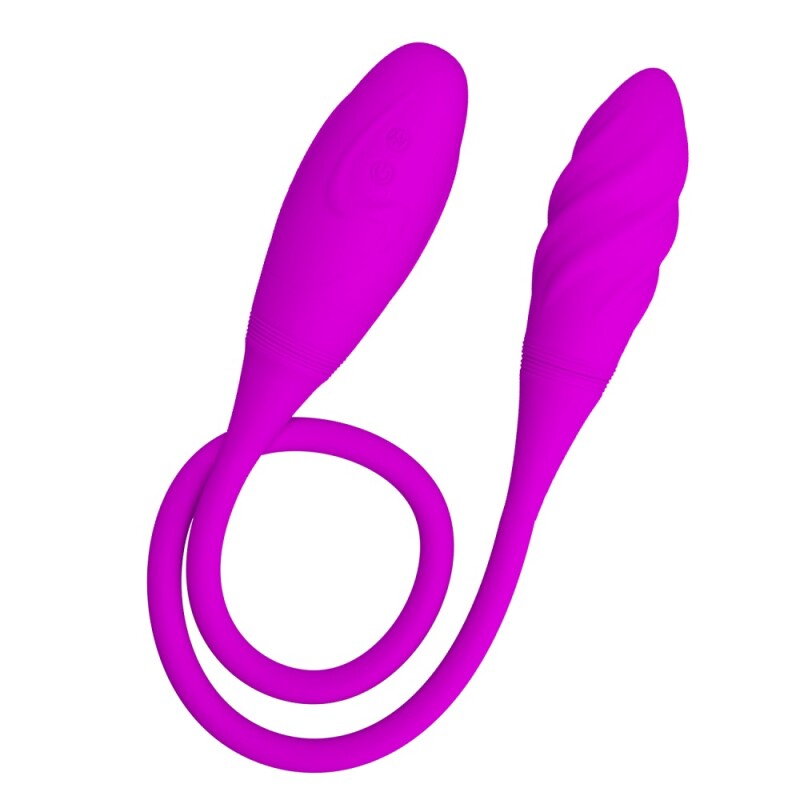 Подвійне віброяйце Pretty Love Snaky Vibe гнучке, фіолетове, 60 х 3 см - Изображение 2