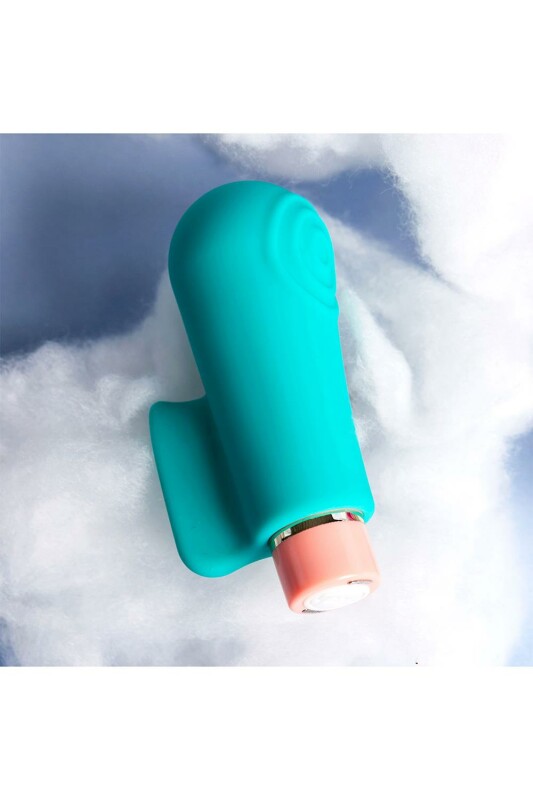Вібратор на палець Aria Blush, силіконовий, блакитний - Зображення 6