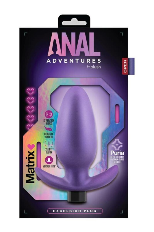 Анальний вібратор Blush Anal Adventures фіолетовий, 12 х 3.8 см - Изображение 5
