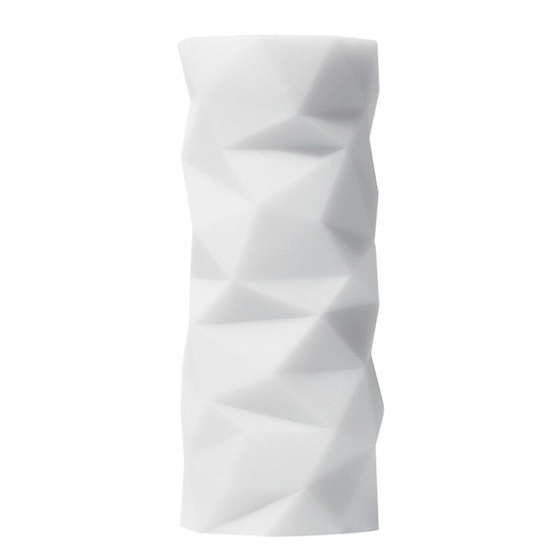 Мастурбатор хай-тек рельєфний Polygon 3D Tenga, білий, 15 х 7 см - Изображение 2