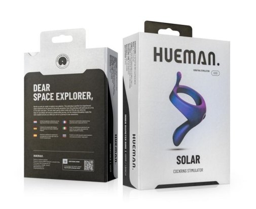 Ерекційне віброкільце Hueman Solar, фіолетове, 11 х 2.2 см - Изображение 1