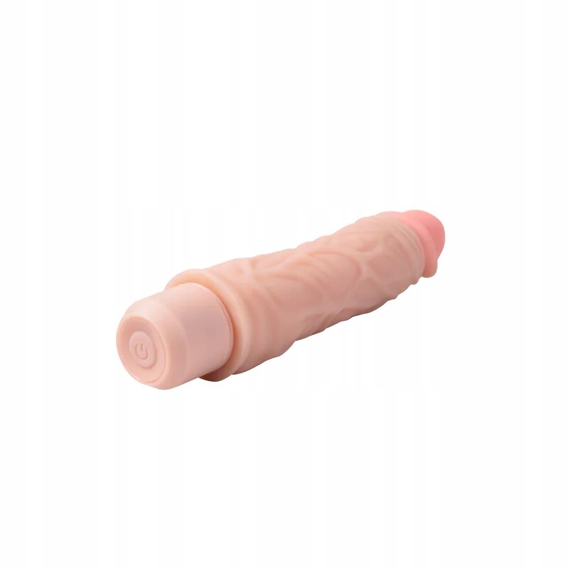 Вібратор багатошвидкісний Blush Dr Skin гнучкий, бежевий, 21.5 х 5 см - Зображення 3