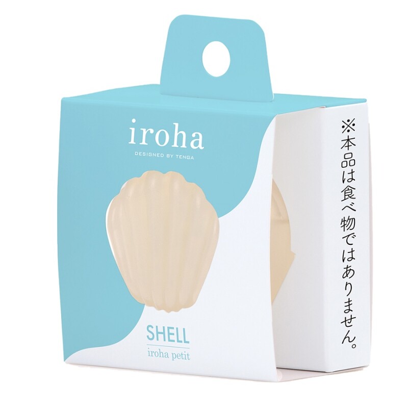 Масажер для клітора рельєфний Iroha Petit Shell, желейний, білий, 5.3 х 3.5 см - Зображення 7