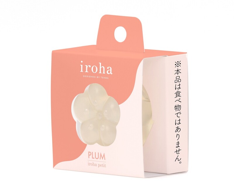 Масажер для клітора рельєфний Iroha Petit Plum, желейний, білий, 5.3 х 3.5 см - Зображення 7