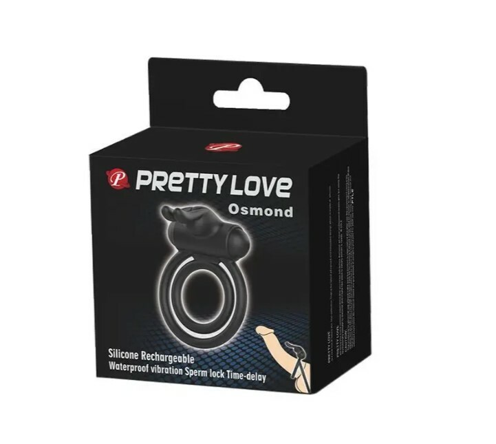 Ерекційне віброкільце Pretty Love Osmond подвійне, чорне, 7 х 5 см - Зображення 7