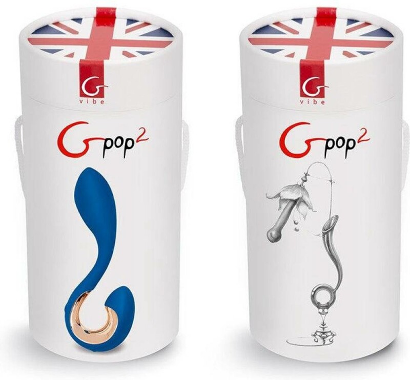 Вібратор для точок G та P Gpop2 синій, 12.5 х 2.8 см - Изображение 5