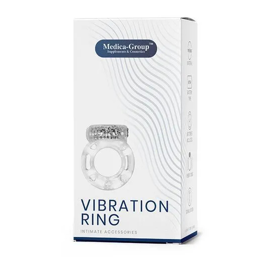 Ерекційне кільце Medica Vibration Ring з вібрацією, прозоре - Зображення 1