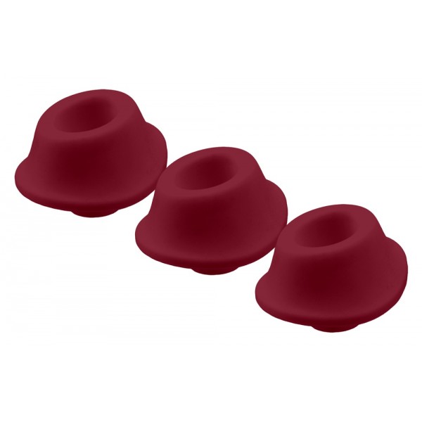 Набір насадок на Womanizer Premium 2 і Classic 2, бордові, розмір М