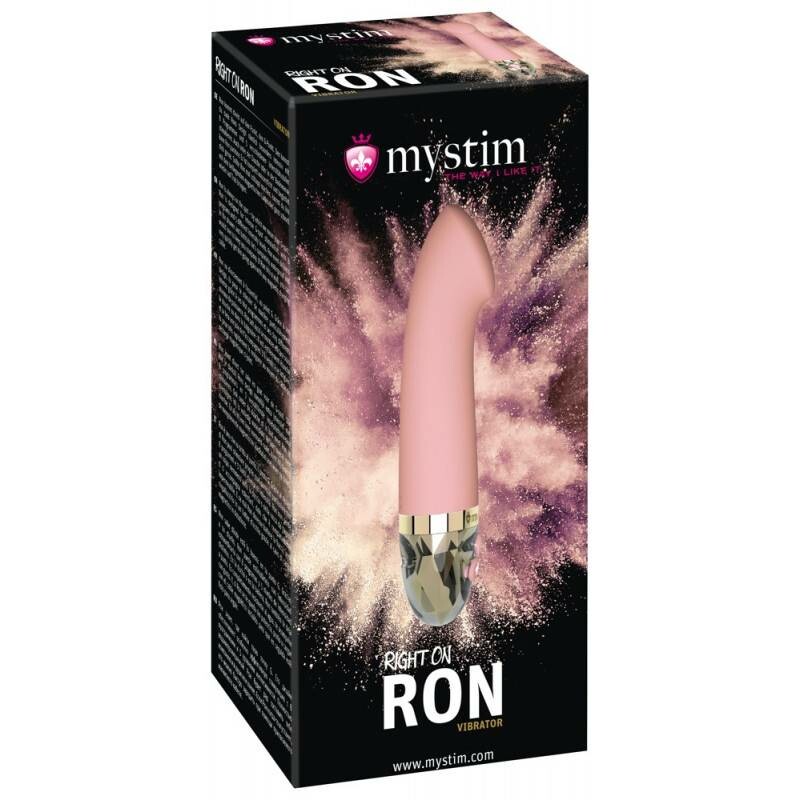 Вібратор для точки G Mystim Right On рожевий, 17 х 3.6 см - Зображення 1