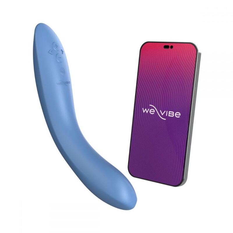 Вібратор для точки G Rave 2 We-Vibe, силіконовий, синій, 19.3 х 3 см - Изображение 1