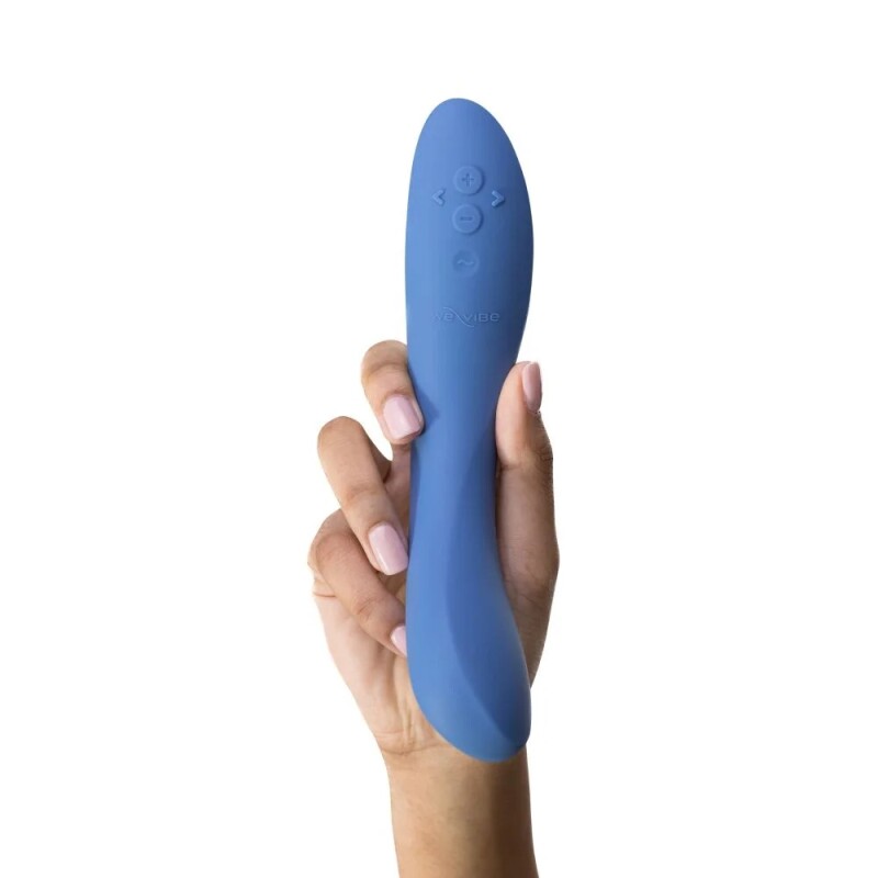Вібратор для точки G Rave 2 We-Vibe, силіконовий, синій, 19.3 х 3 см - Изображение 8