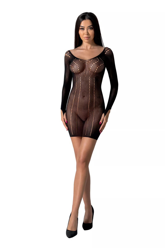 Сукня сексуальна ажурна One Size BS101 Passion, чорна