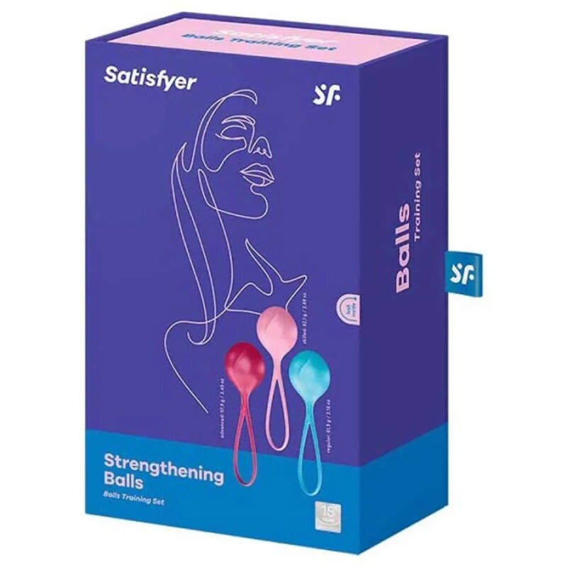 Набір вагінальних кульок Satisfyer різнокольорові, 12.6 х 3.8 см - Зображення 1
