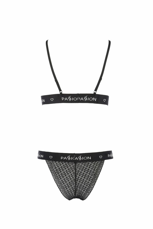 Комплект білизни сексуальний S/M Glamiss Passion, 2 предмети, чорний - Изображение 2