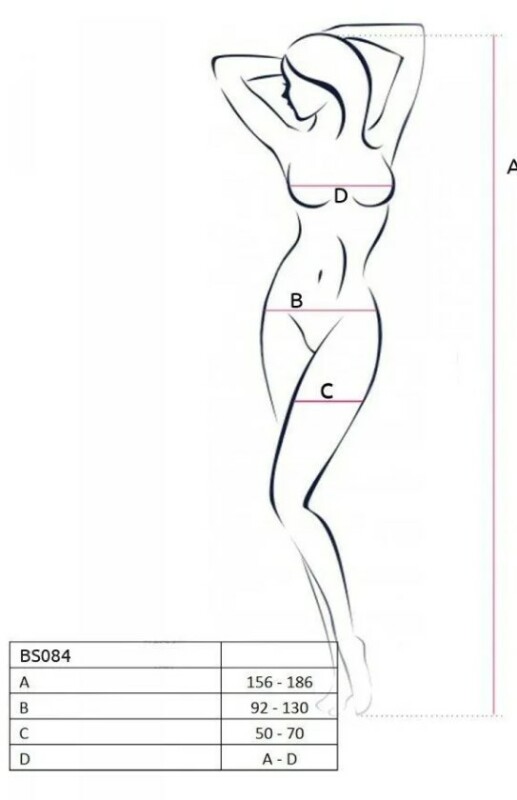 Комбінезон Passion BS084, білий, One size - Зображення 2