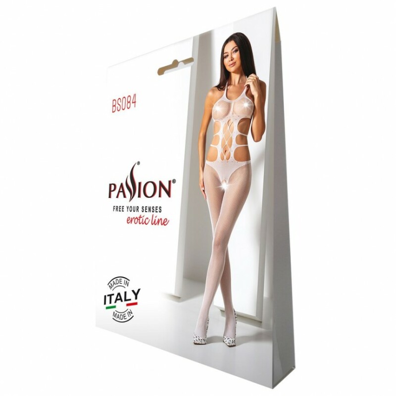 Комбінезон Passion BS084, білий, One size - Зображення 1