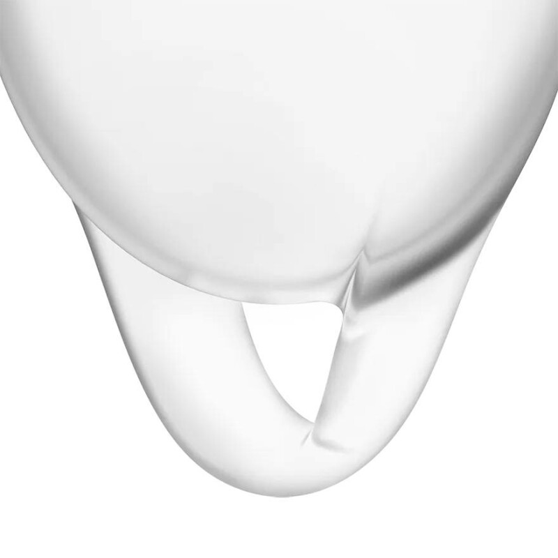 Набір менструальних чаш Satisfyer Feel Confident прозорий, 2 шт - Изображение 3