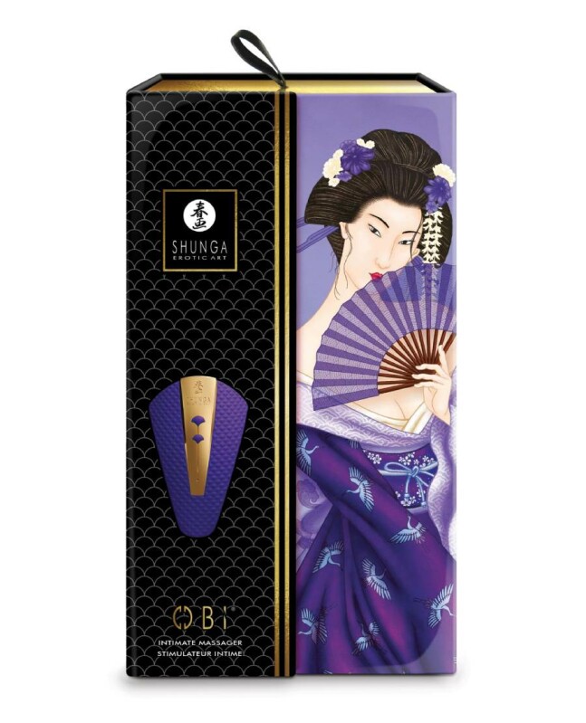 Вібратор для клітора Shunga Obi ніжно фіолетовий, 11.5 см x 7 см - Зображення 4