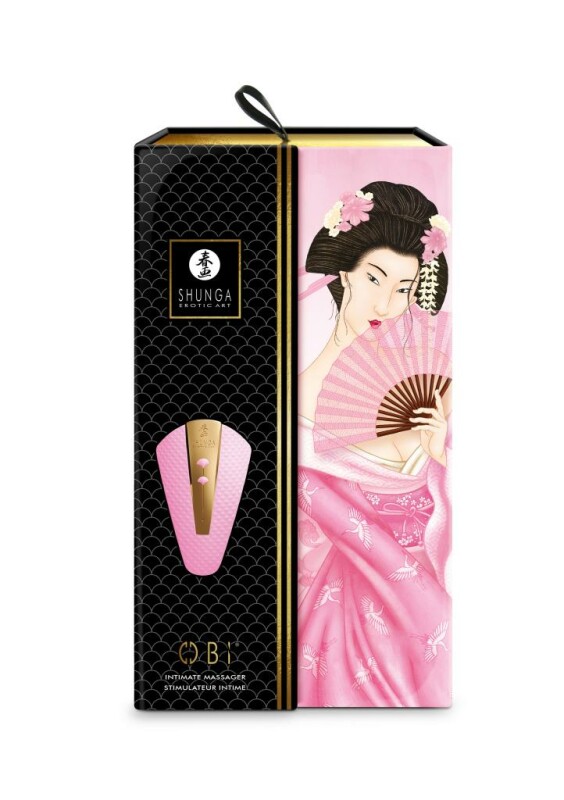 Вібратор для клітора Shunga Obi ніжно рожевий, 11.5 см x 7 см - Изображение 7