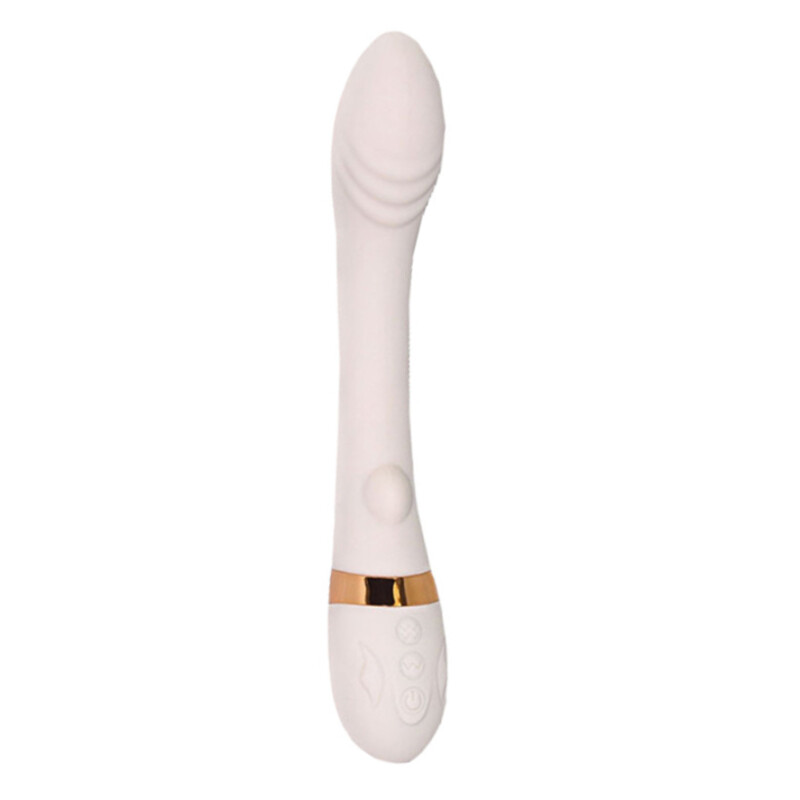 Вібратор для точки G Sweet Em Heating Vibe з підігрівом, бежевий, 19.2 х 3.3 см - Изображение 2