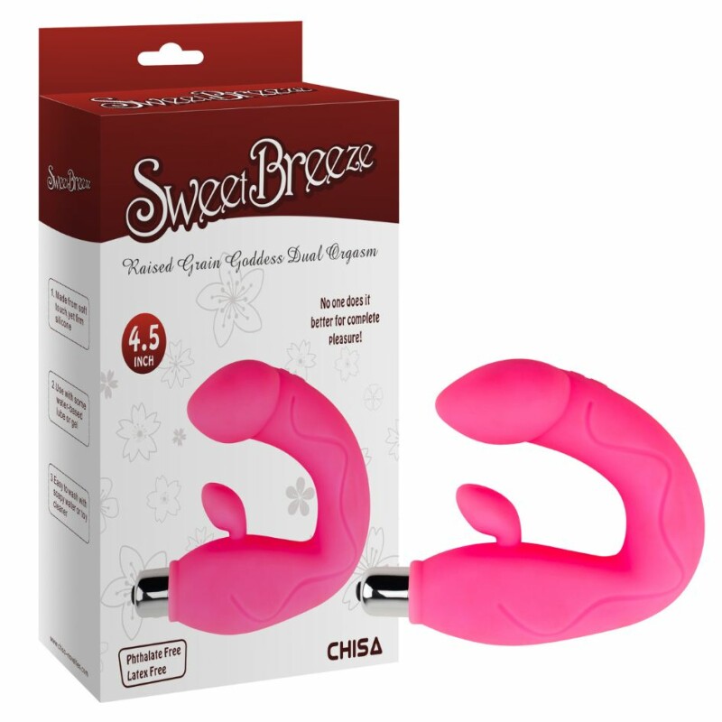 Вібратор стимулятор точки G та клітора Chisa SweetBreeze, рожевий