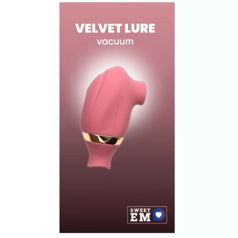 Вакуумний стимулятор клітора Sweet Em Vacuum з рухливим язичком, рожевий, 8.2 х 4.9 см