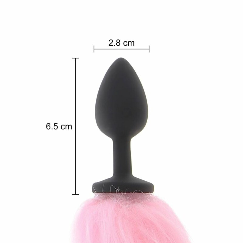 Анальна пробка з хвостом що світиться TABOOM Unicorn Tail &amp; Buttplug LED, 6.5 х 2.8 см - Изображение 4