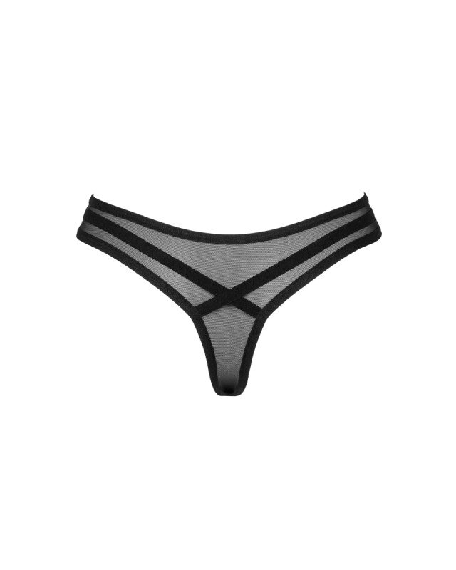 Трусики Obsessive Roxelia, напівпрозорі, чорні, XS-S - Изображение 3
