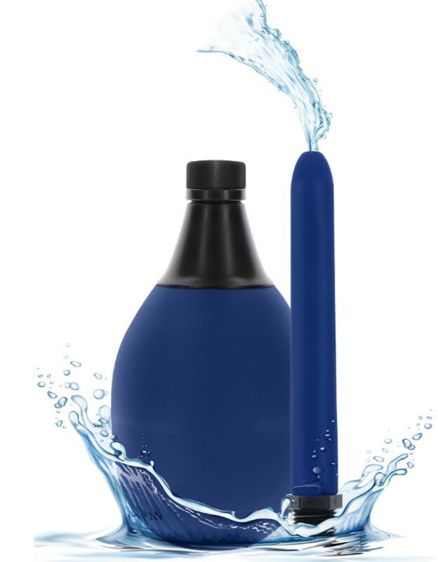Анальний душ ToyJoy Buttocks Anal Douche, синій, 475 мл, 15 х 2 см