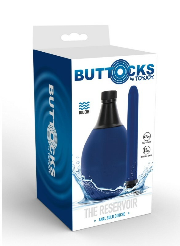Анальний душ ToyJoy Buttocks Anal Douche, синій, 475 мл, 15 х 2 см - Изображение 1