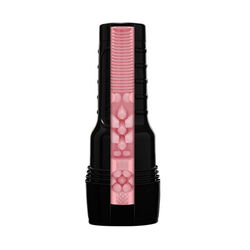 Мастурбатор вагіна в колбі Pink Lady Destroya Fleshlight, рельєфний, кібершкіра, бежевий, 25.4 х 10 см - Зображення 6